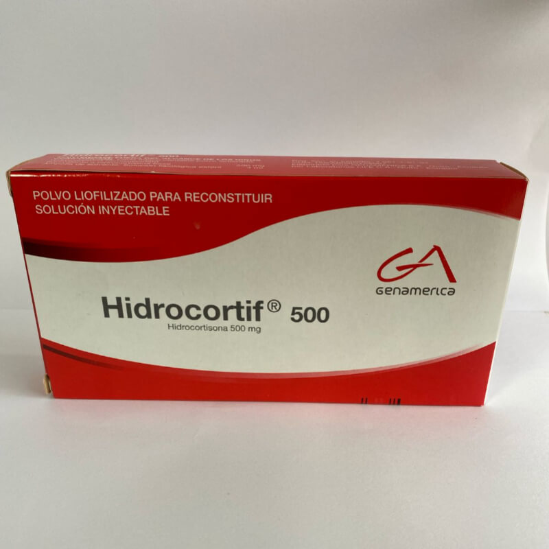 HIDROCORTIF 500MG AMPOLLA
