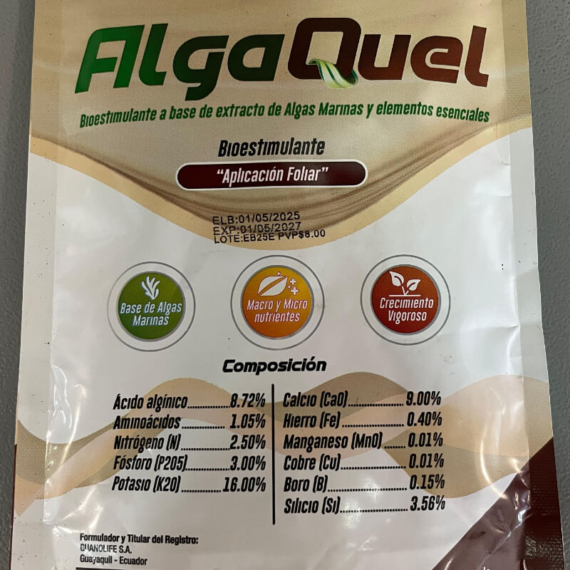 ALGAQUEL, FOLIAR, ALGAS MARINAS 200GR