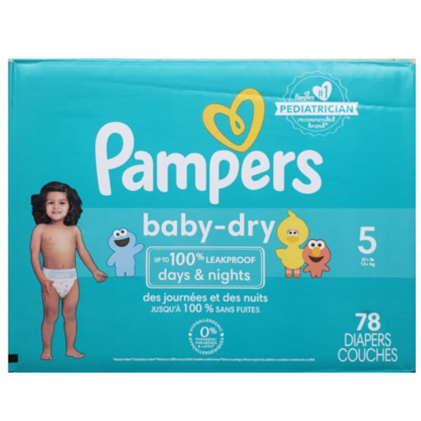 PAÑALES PAMPERS BABY DRY (XXG) 5 78