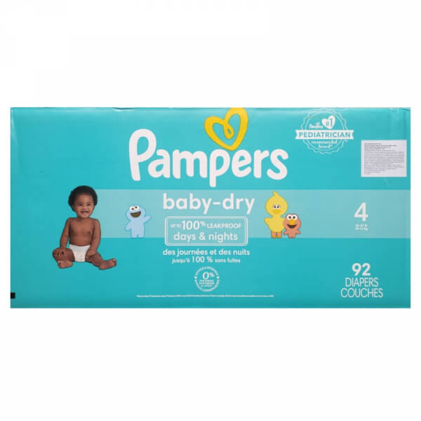 PAÑALES PAMPERS BABY DRY (XG) 4 92
