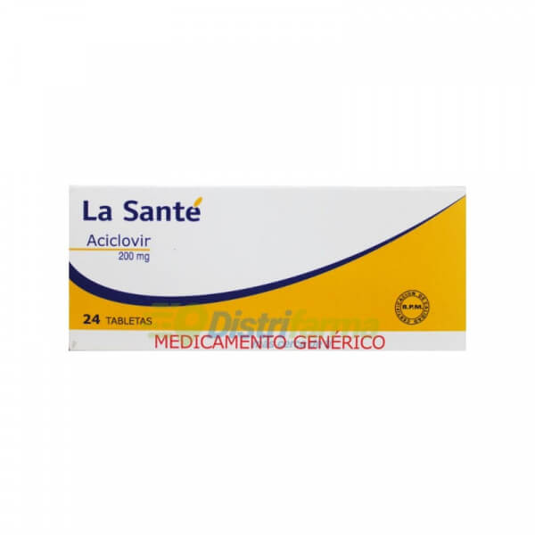 ACICLOVIR 200MG TABLETAS X 24*1