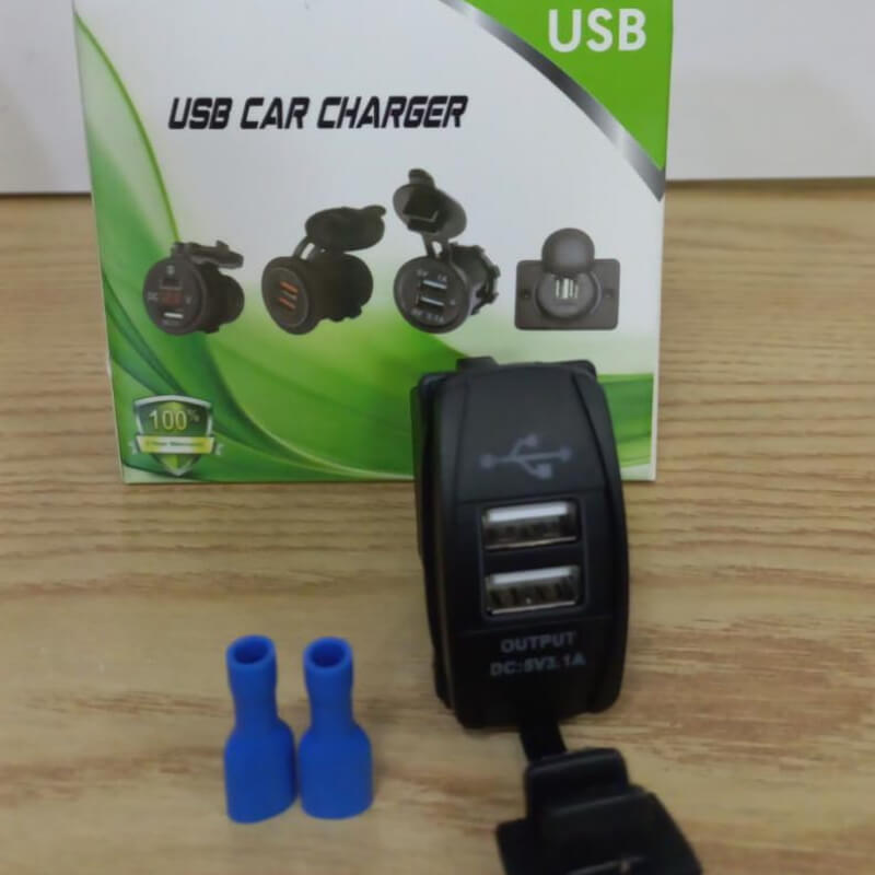 Enchufe de cargador de coche USB Dual