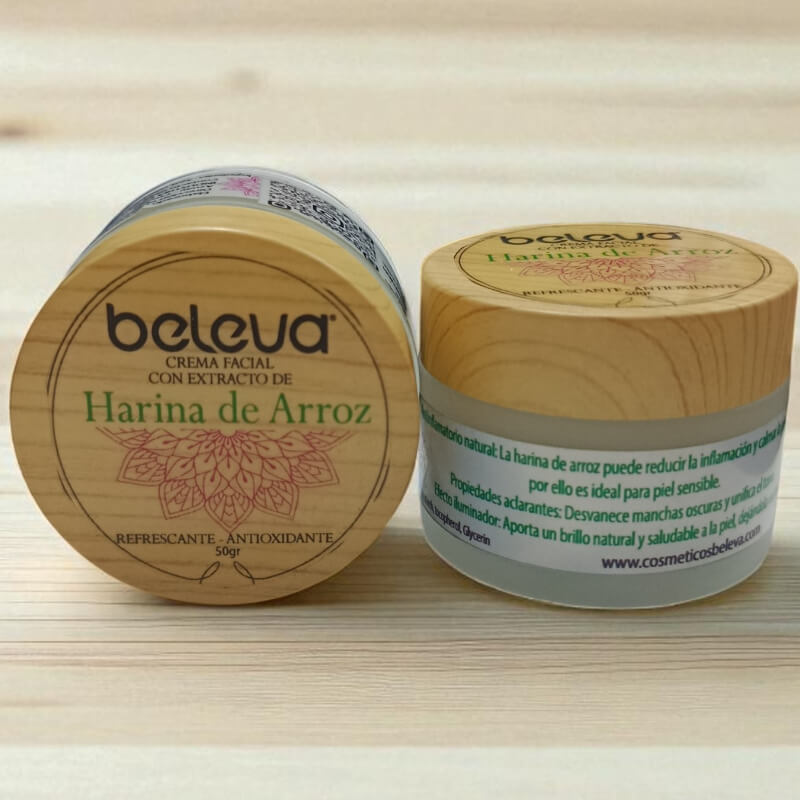 CREMA FACIAL CON HARINA DE ARROZ 50 gr