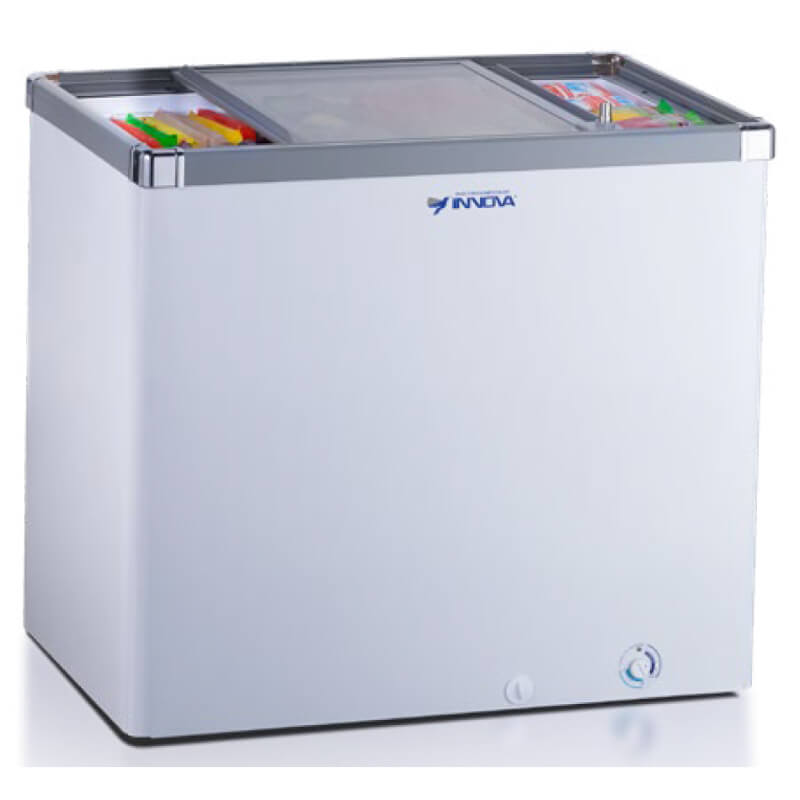 CONGELADOR INNOVA - CONGELADOR HORIZONTAL CON PUERTAS DE VIDRIO 241LTS - BLANCO IN-PARROT 1200 T/V BL