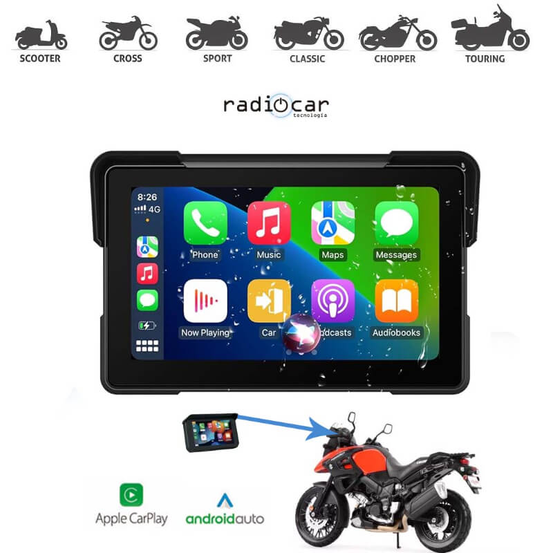 MotoPlay CarPlay y Android Auto para tu moto