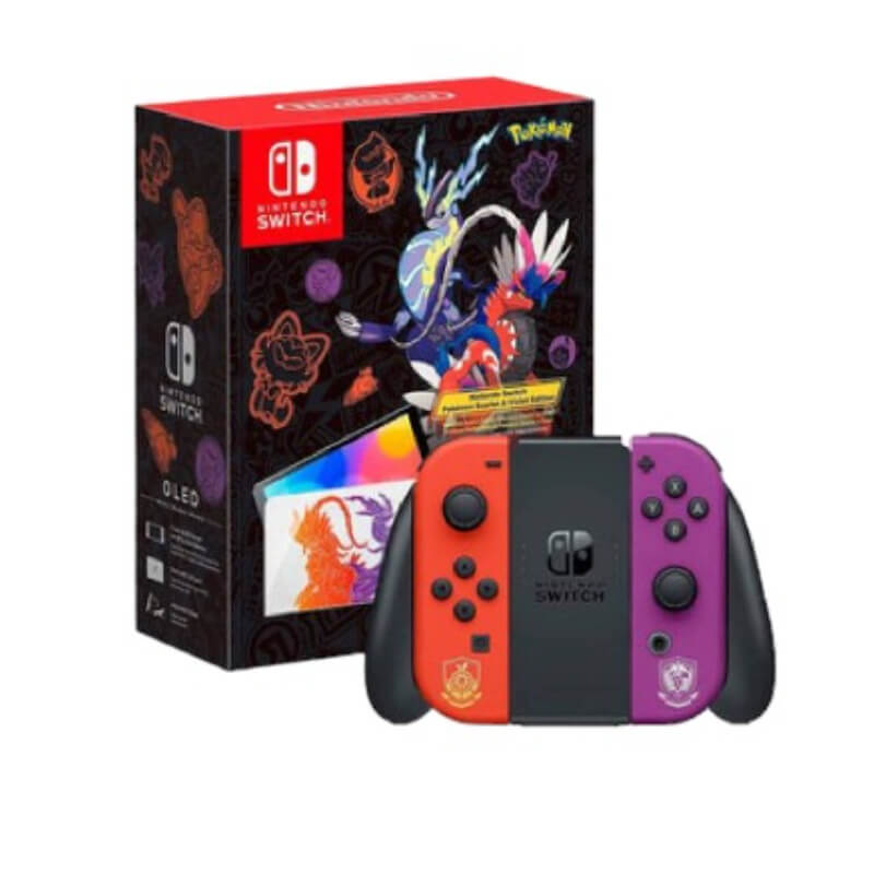 NINTENDO SWITCH OLED 7 PULG SCARLET AND VIOLET EDITION