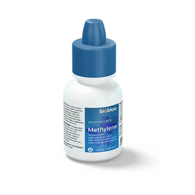 Methylene 100 mL: En intoxicación por nitritos y amoníaco desintoxica la sangre, desinfecta el agua y previene enfermedades