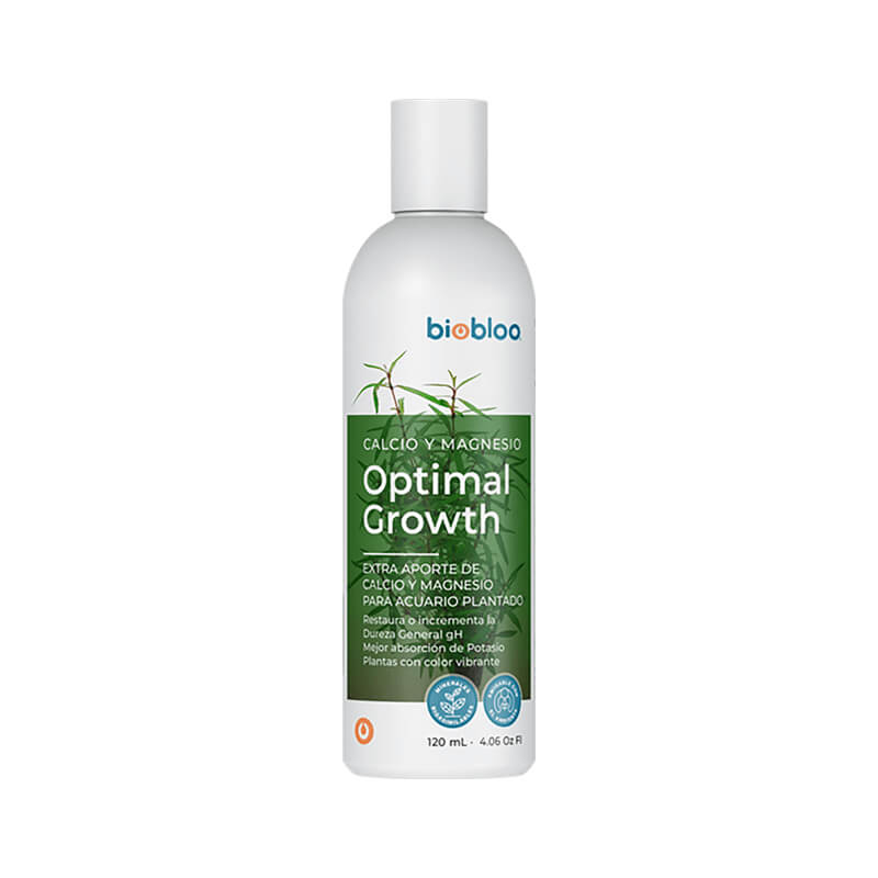Optimal Growth 125 mL: Aumenta dureza sin afectar otros parámetros, potencia el crecimiento de anubias, bucephalandras y cryptocorynes
