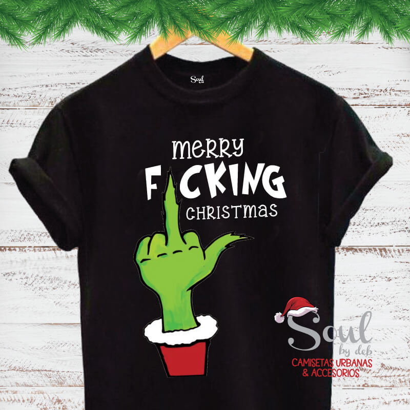 Camiseta Navideña Grinch - F*cking Xmas