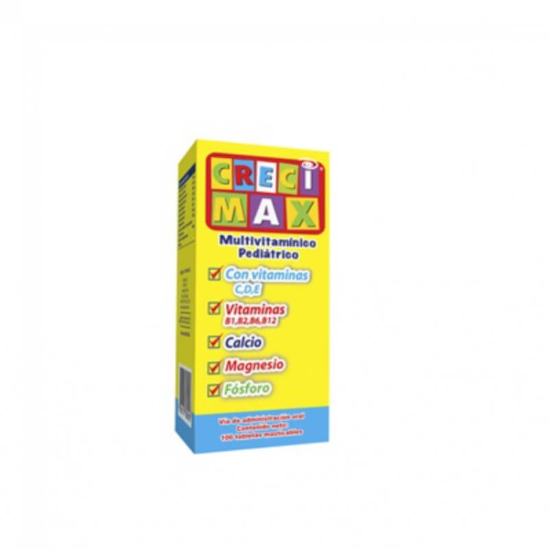 CRECIMAX MULTIVITAMINICO TABLETAS X 100