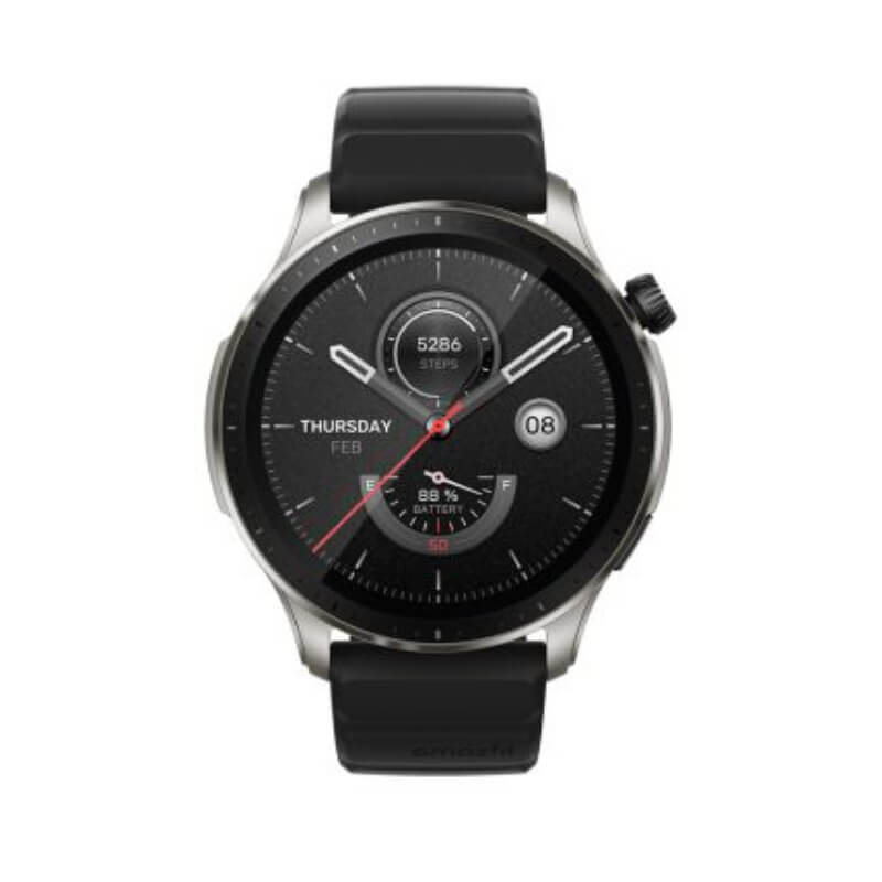 AMAZFIT GTR 4 / NEGRO / 5 ATM / 1.43 AMOLED / MIC Y ALTAVOZ / ZEPP APP