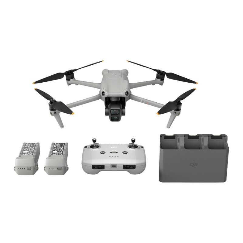 DJI Air 3 Fly More Combo (DJI RC-N2) - Control remoto - USB, Bluetooth, Wi-Fi - gris