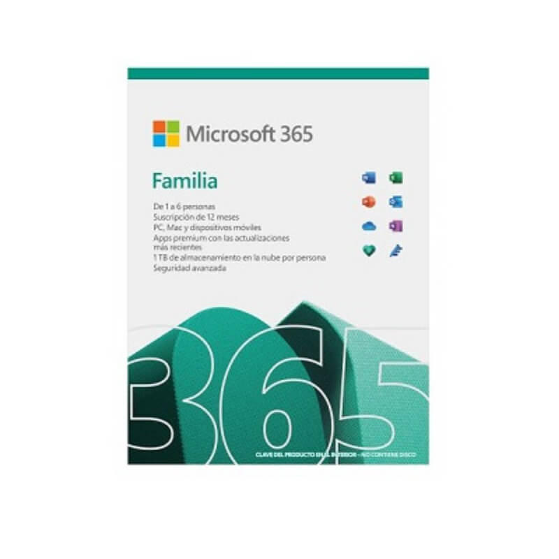 Microsoft 365 Family - Licencia de suscripción (1 año) - hasta 6 personas - Licencia Digital