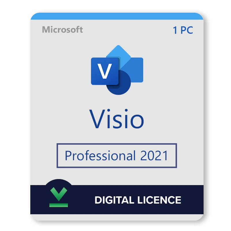 Microsoft Visio Standard 2021 - Licencia - 1 PC - descarga - ESD - al por menor nacional, Click-to-Run