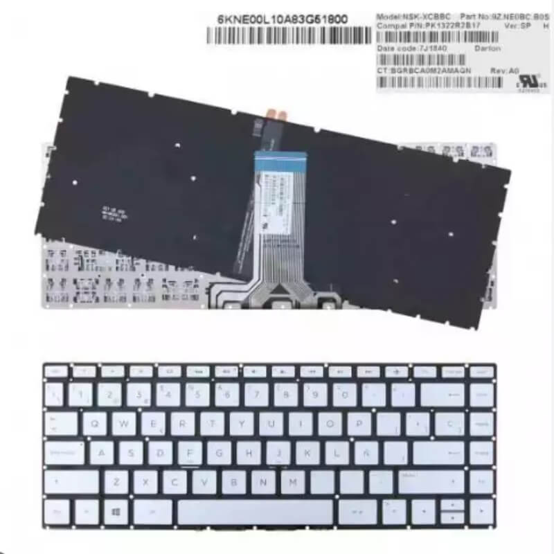 TECLADO PORTATIL HP 450 G6 455 G6 450R G6 SIN FRAME. GARANTIA 3 MESES