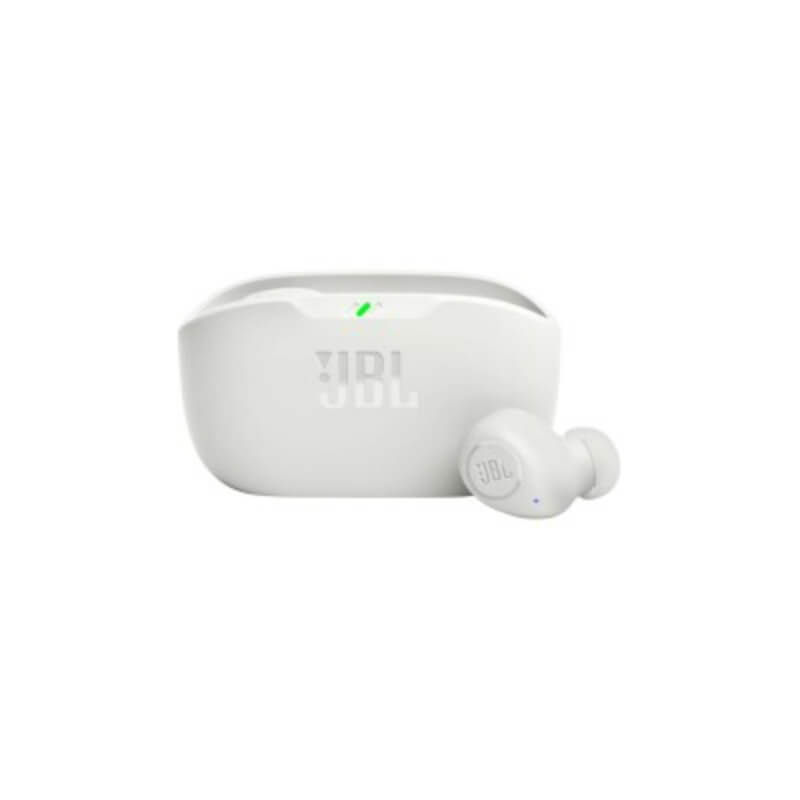 JBL Wave Buds - Auriculares inalámbricos con micro - en oreja - Bluetooth - blanco