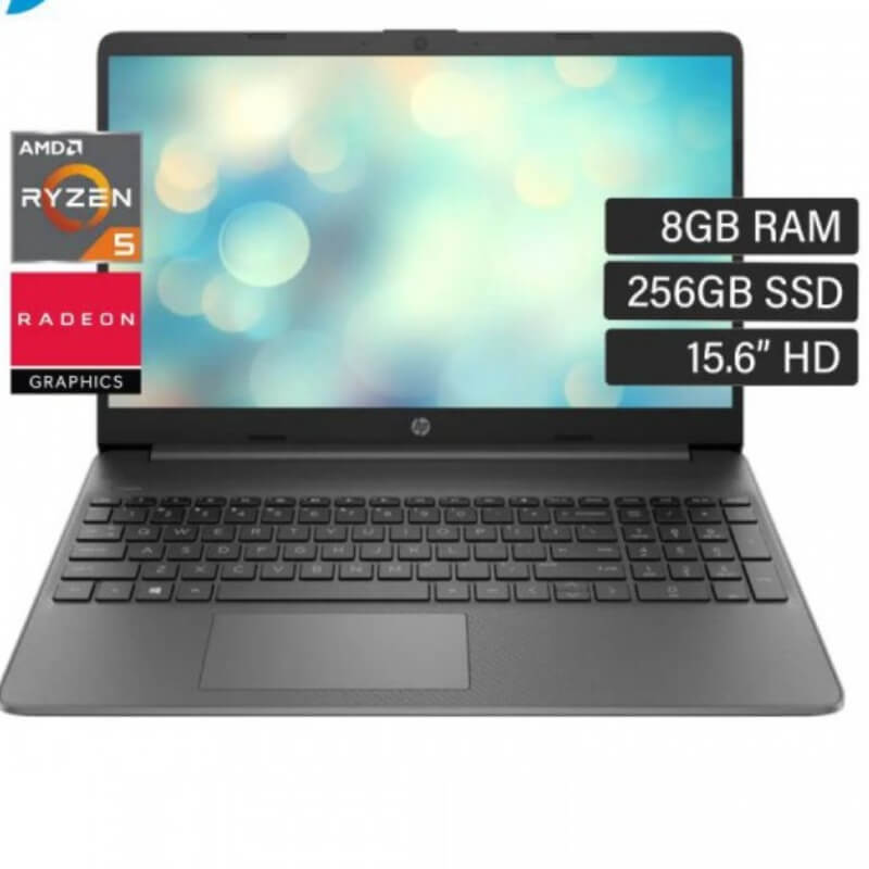 Hp 15-ef2523la Amd Ryzen 5 5500u 8gb 256gb 15.6inc Hdmi Usb-c 2usb-a Freedos Gris