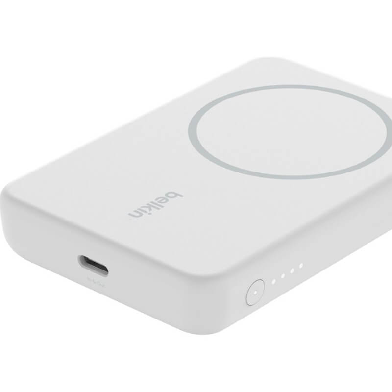 Belkin - Cargador portátil - 5000 mAh - 7.5 vatios - blanco