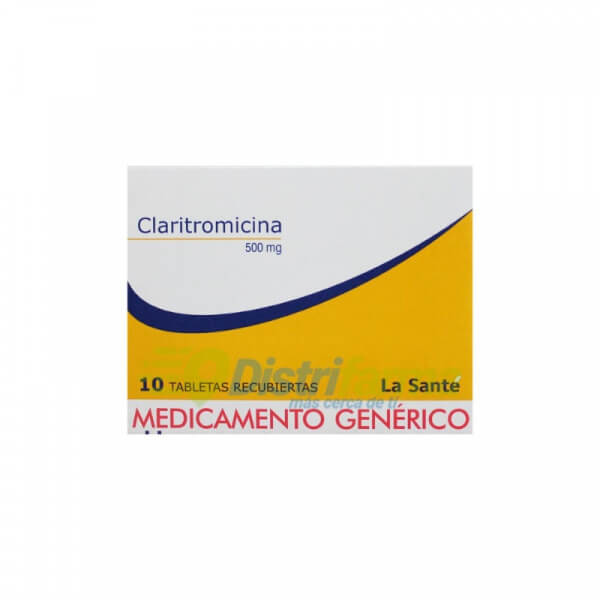 CLARITROMICINA 500MG TABLETAS X 10*1