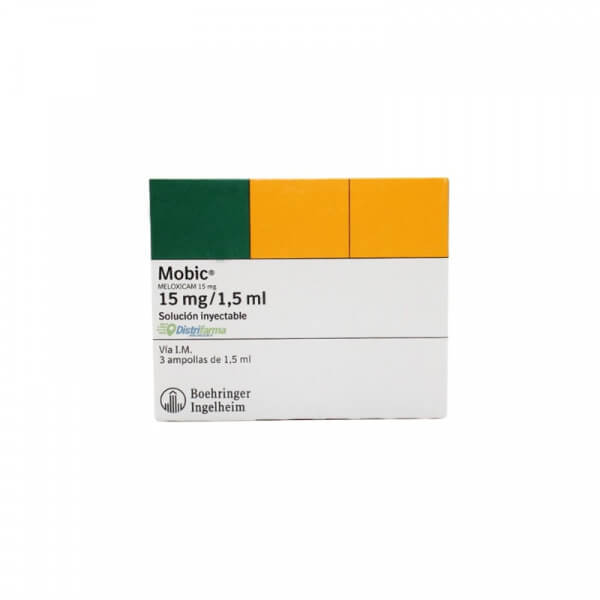 MOBIC 15MG/1.5ML AMPOLLAS X 3*1