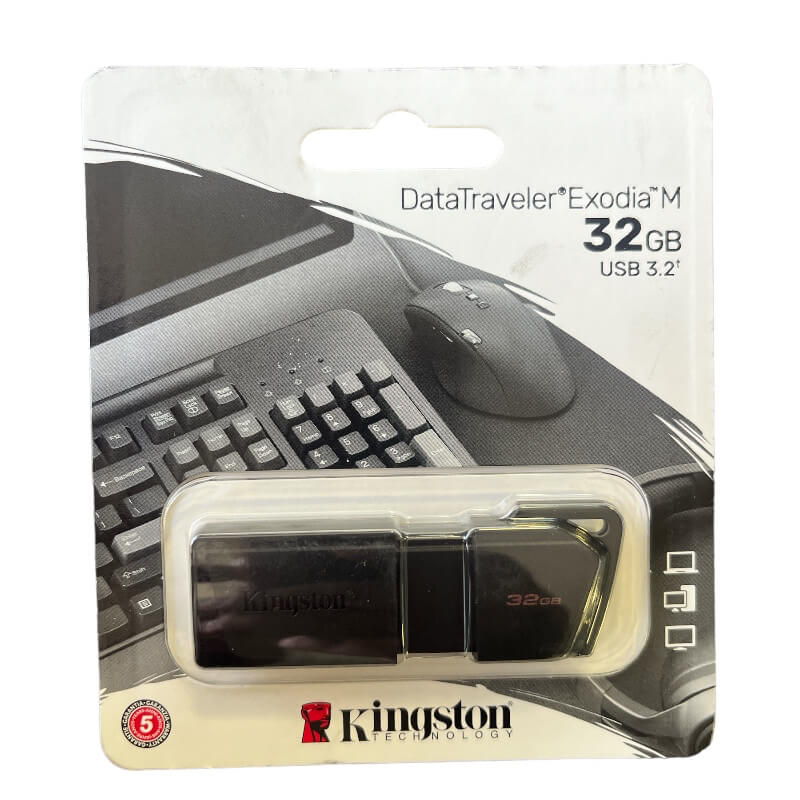 FLASH MEMORY KINGSTON Data Traveler Exodia M 32GB USB 3.2 Black