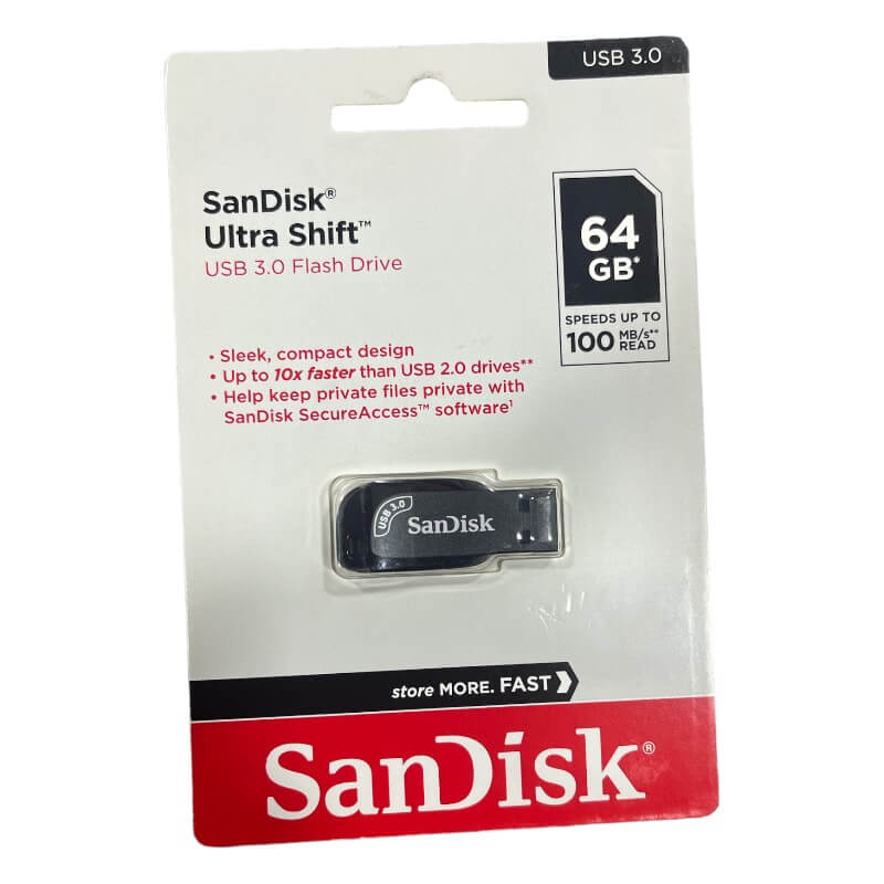 FLASH MEMORY SANDISK 32GB Ultra Shift USB 3.0 Black