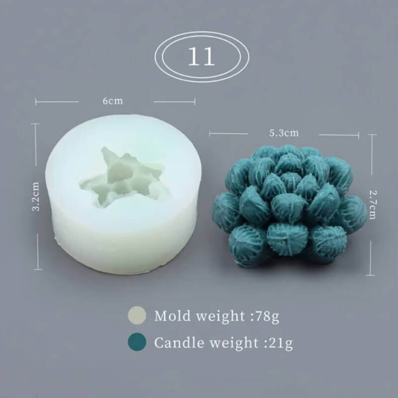 molde de SUCULENTAS 3D 11