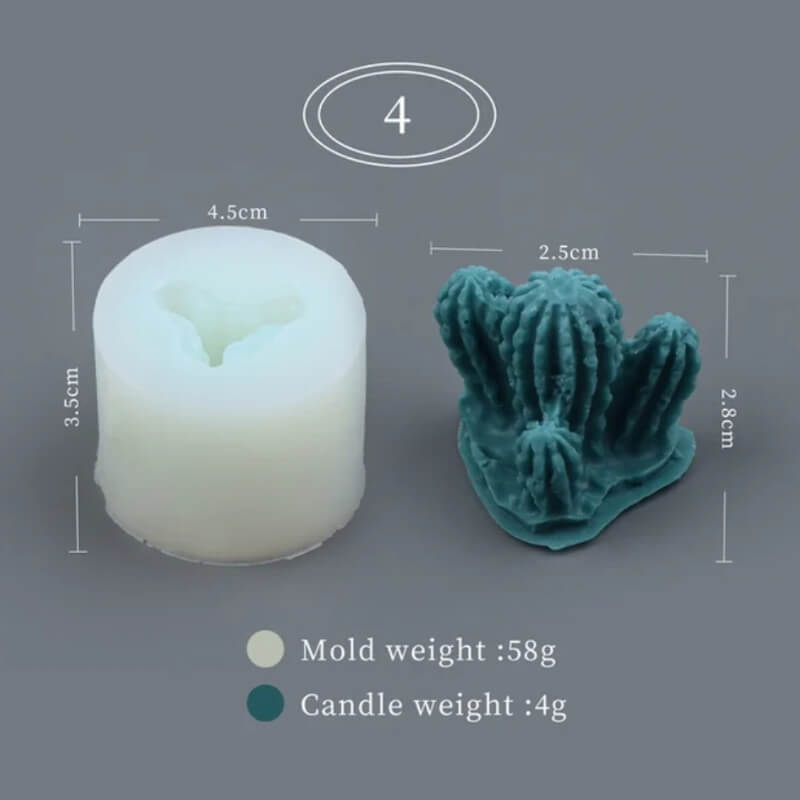molde de SUCULENTAS 3D 4