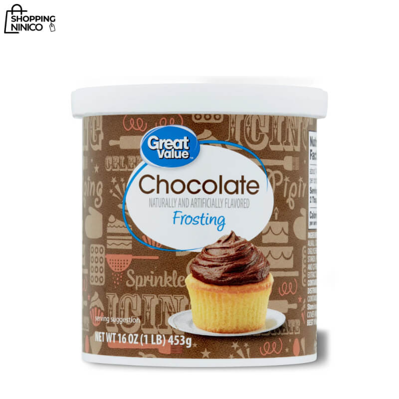 Betún de Chocolate Listo para Usar Great Value - 16 oz - Perfecto para Pasteles, Cupcakes y Más