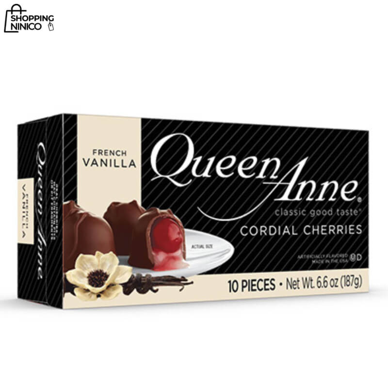Queen Anne Cordial Cherries con Vainilla Francesa y Chocolate con Leche - 6.6 oz