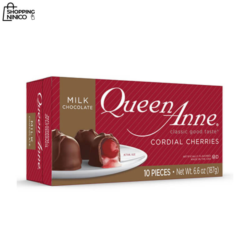Queen Anne Cordial Cherries en Chocolate con Leche 6.6 oz - La Elección N°1 en EE. UU.