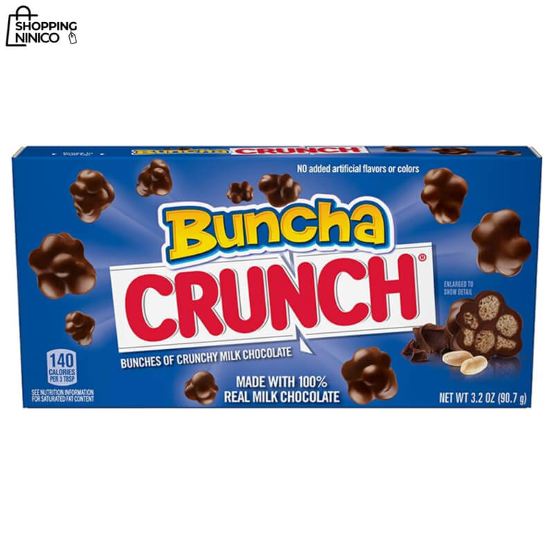 Crunch Buncha Nestlé: Caramelos de Chocolate con Leche y Cacahuetes Tostados - 3.2 oz