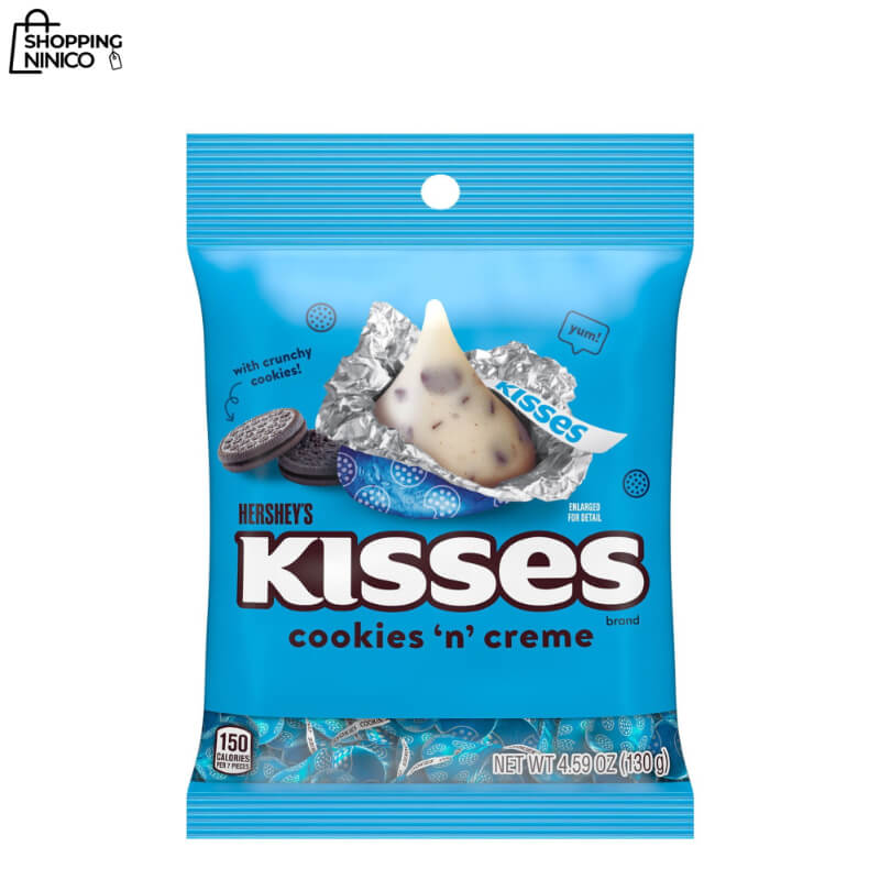 Hershey's Kisses Cookies 'n' Creme 2.2 oz - Dulces Perfectos para Eventos Especiales