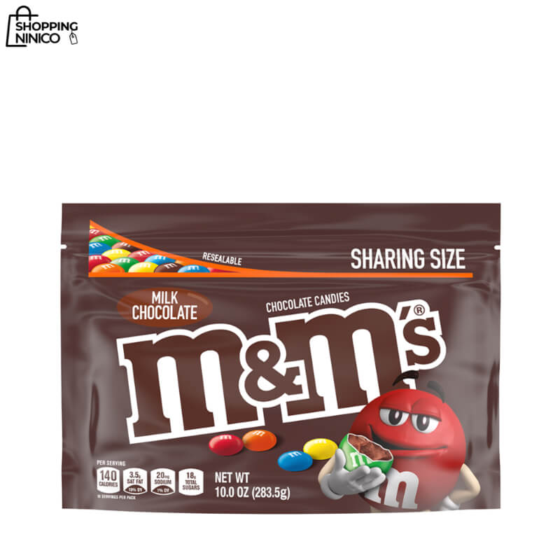 M&M'S de Chocolate con Leche - Bolsa Resellable de 10 oz - Ideal para Compartir
