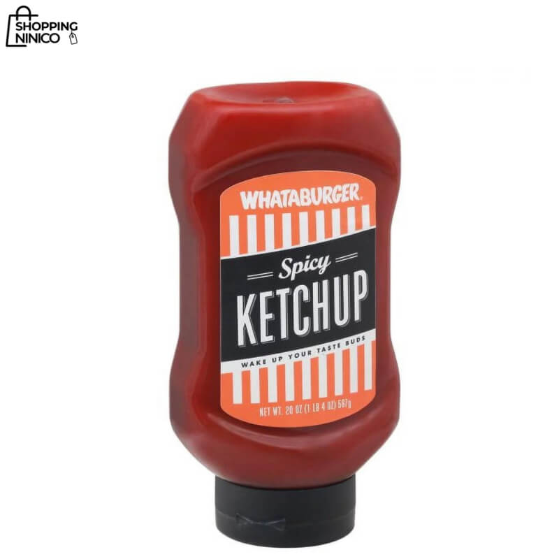 Whataburger Ketchup Picante - Explosión de Sabor, Botella de 20 oz
