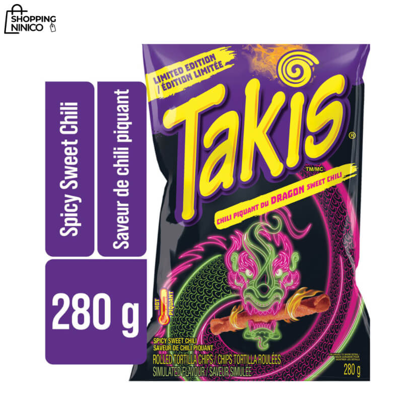 Takis® Dragon Spicy Sweet Chili - Tortilla Chips Enrolladas 280g Edición Limitada