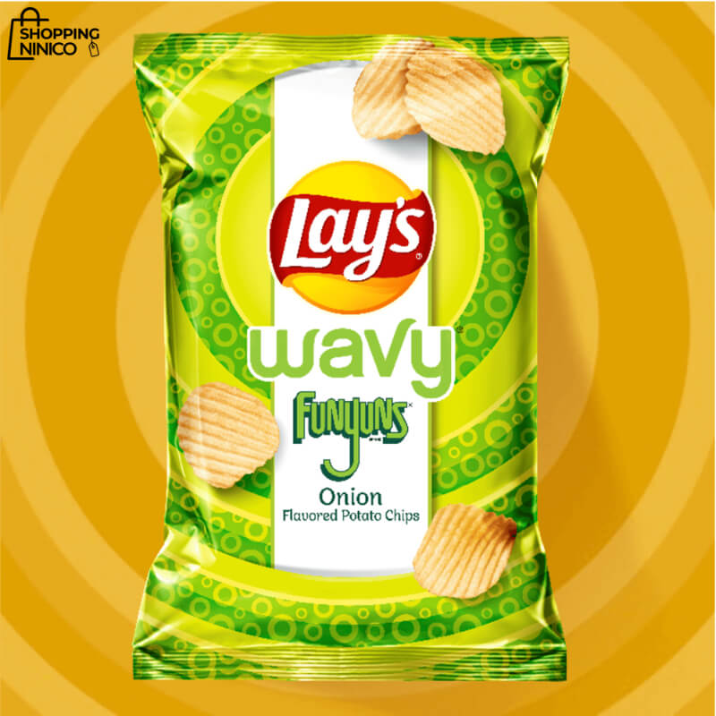 LAY'S® Wavy con Sabor a Cebolla Funyuns - Patatas Fritas Onduladas