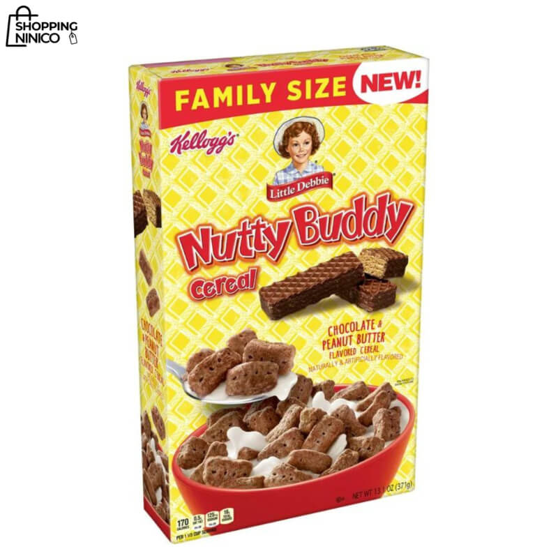 Kellogg’s Little Debbie Nutty Buddy Cereal 8.2 oz - Sabor Chocolate y Mantequilla de Maní