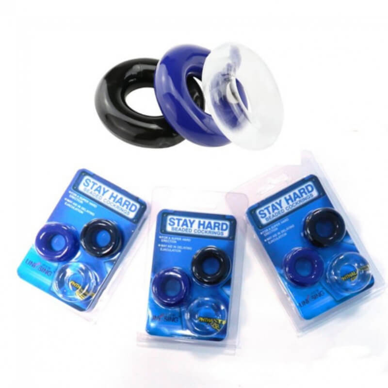 anillo-vibrador-kit de 3 unidades para hombre retardante de eyaculacion precoz