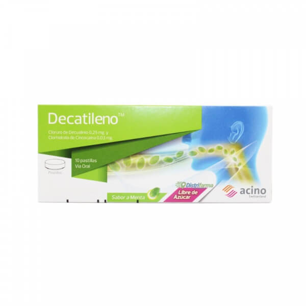 DECATILENO TABLETAS X 10*1