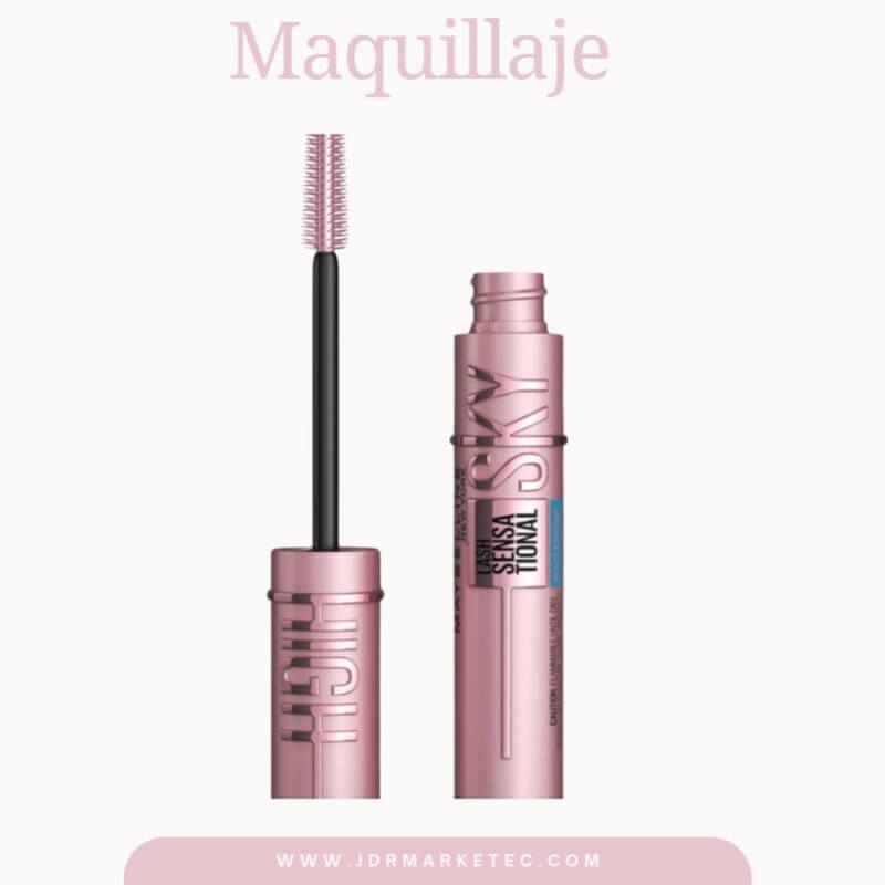 MASCARA DE PESTAÑAS MAYBELLINE NEGRO IMPERMEABLE, VOLUMINIZANTE