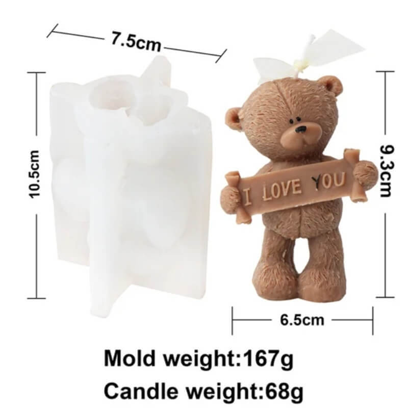 molde de OSO I LOVE YOU