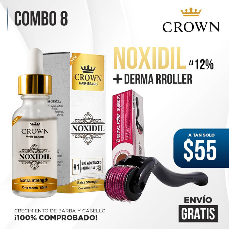 Combo 8 (Noxidil + Rodillo Dermarroller