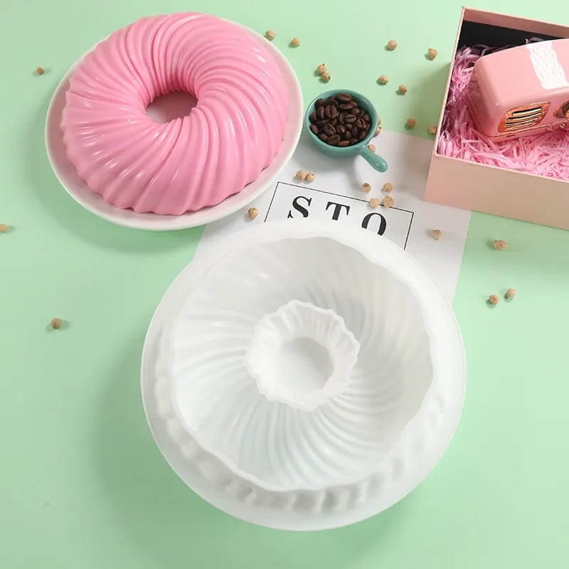 Molde de silicona con diseño DONA GIGANTE para uso en chocolate, velas, pastelería.
