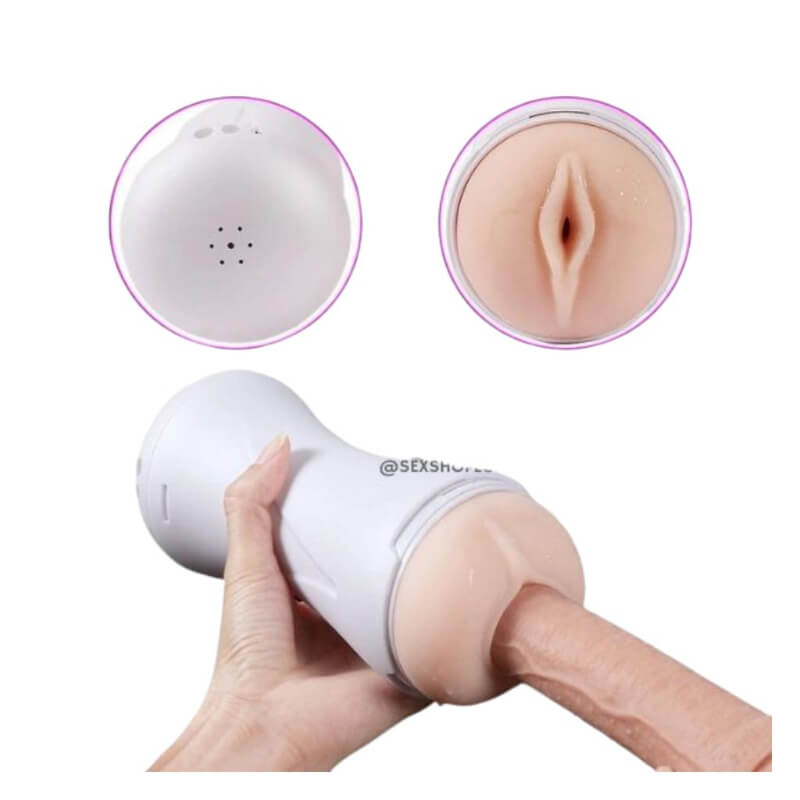 MASTURBADOR VAGINA 10 TIPOS DE VIBRACION Y SONIDO