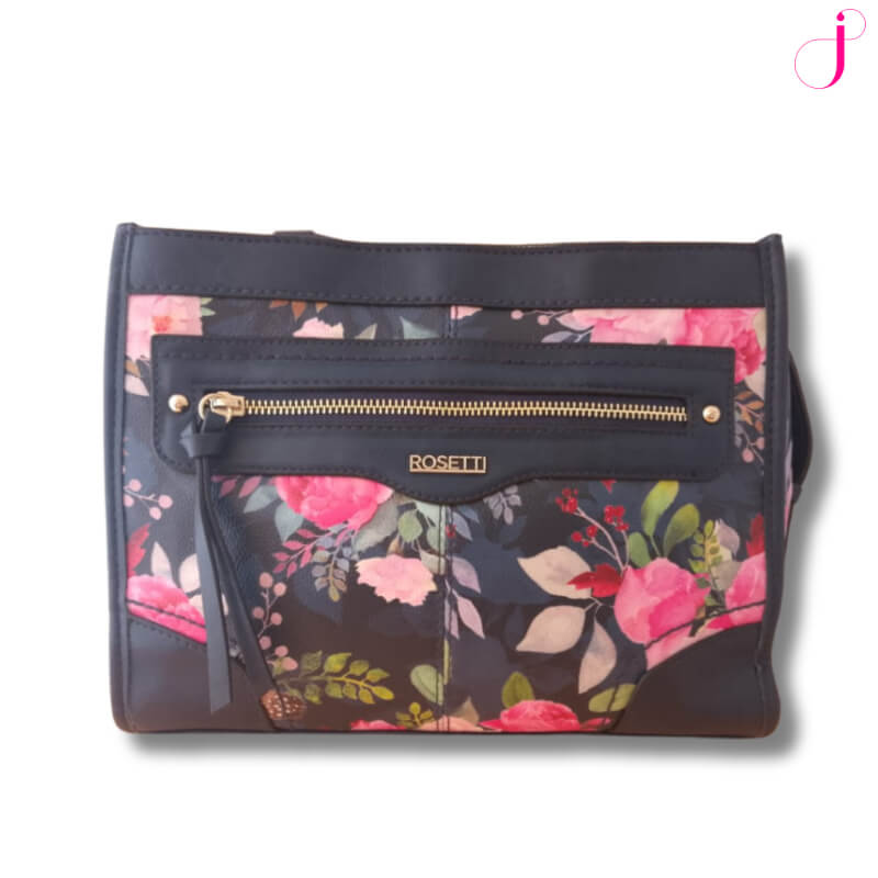 Bolsa Rosetti Diseño Floral Beige - Elegancia Primaveral con Múltiples Compartimentos