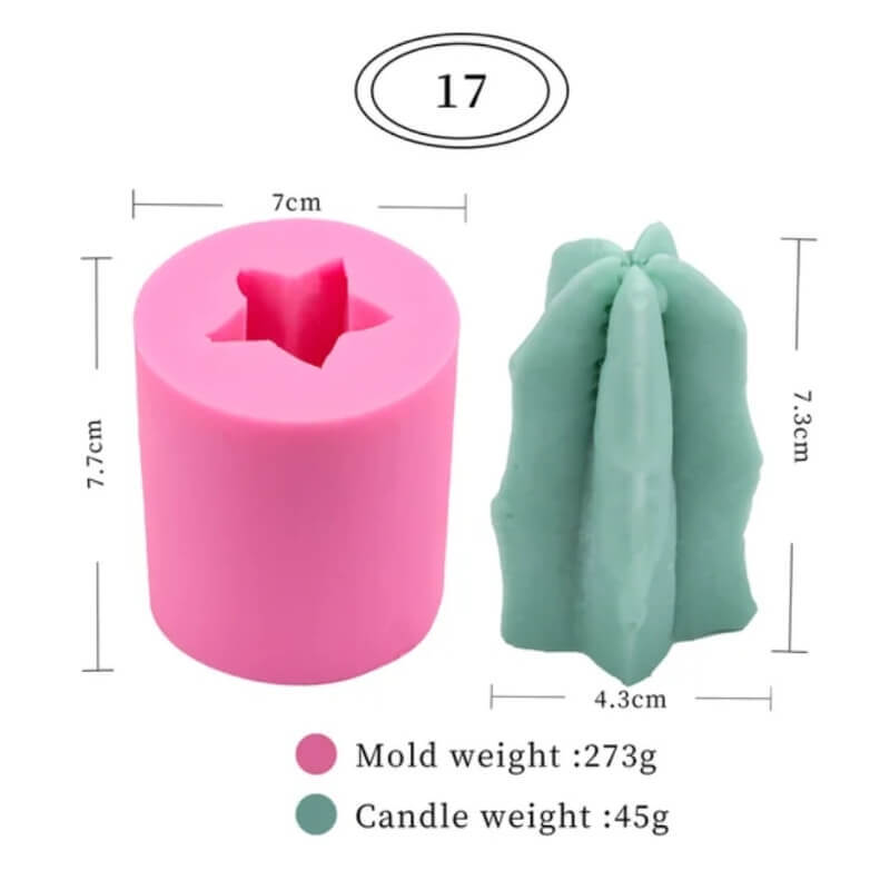 molde de SUCULENTAS 3D 17