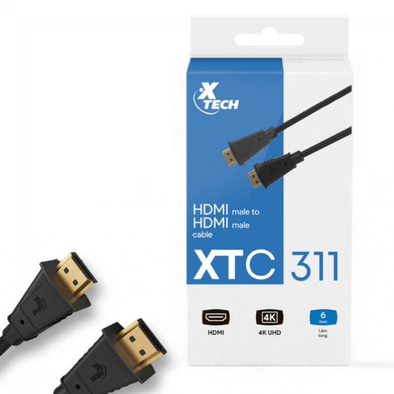 ADAPTADOR XTECH CBLS HDMI XTC311 M/M 6FT