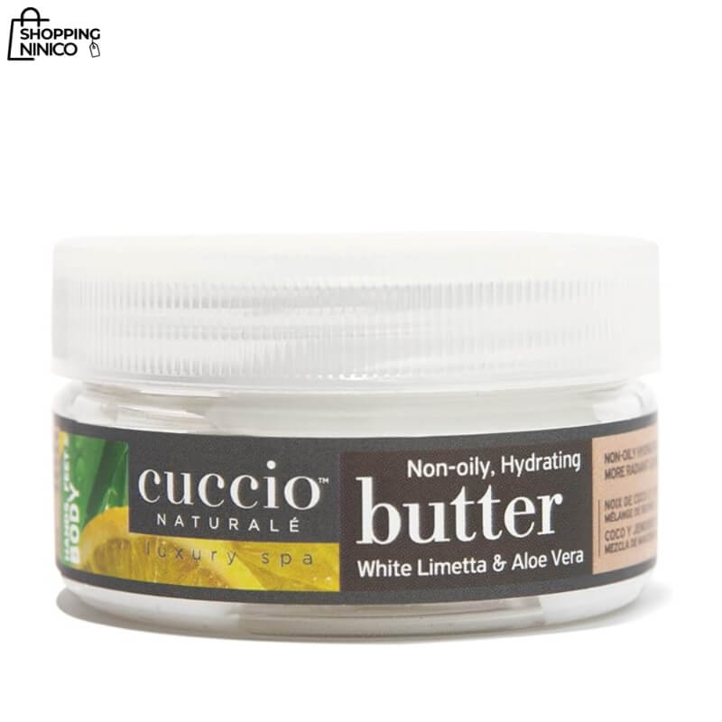 Cuccio Naturale Butter Blends 1.5 oz - Crema Ultra-Hidratante con Limetta Blanca y Aloe Vera - Hidratación Profunda y Reparación de Piel Seca