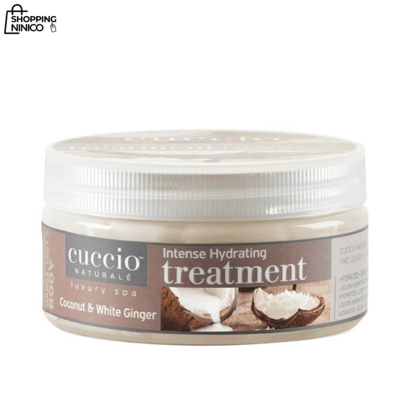 Cuccio Naturale Tratamiento Hidratante Intenso de Coco y Jengibre Blanco - Para Talones Agrietados - 56g